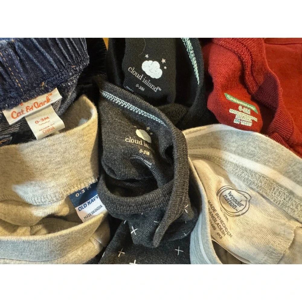 Baby Boy 0/3 Months Outfits Pants Long Sleeve Shirts Bodysuit Clothes Lot‎ Dad